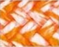 Chiné Blanc Et Orange